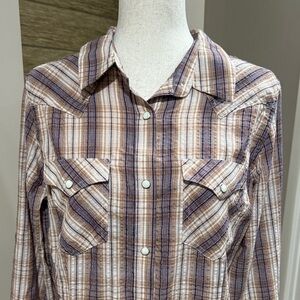 Plaid Pearl Snap Shirt